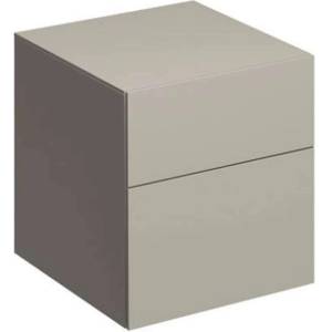 Geberit Xeno 2 - Страничен шкаф 45x51 см с чекмеджета, сиво-бежов 500.504. 00.1 (500.504.00.1)