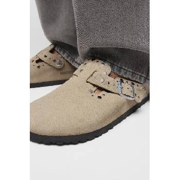 Birkenstock Велурени чехли Birkenstock Boston Rivet (1030418)