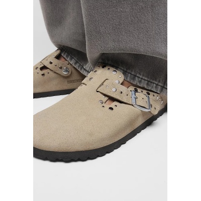 Birkenstock Велурени чехли Birkenstock Boston Rivet (1030418)