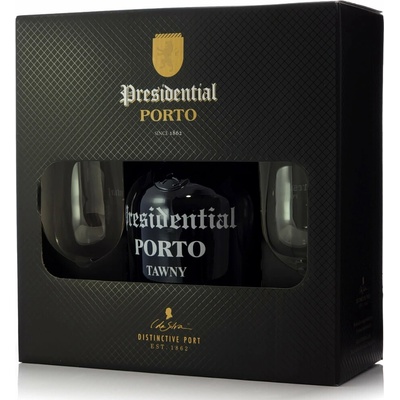 Porto Presidential Tawny 19% 0,75 l (dárkové balení 2 sklenice)