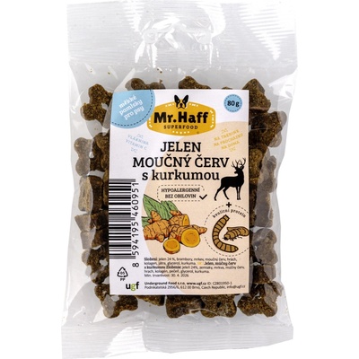 UGF pamlsek Mr. Haff moučný červ jelen a kurkuma 80 g