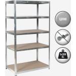 Carmen Метален стелаж Carmen CR-1018 - 180х100х60 см, до 200 кг на рафт - цинк - BestPC