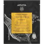 APIVITA Полупрозрачна биоцелулозна маска за лице с Мастикс, Apivita Express Beauty Mastic Tissue Face Mask Firming & Lifting Effect 15ml