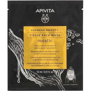 APIVITA Полупрозрачна биоцелулозна маска за лице с Мастикс, Apivita Express Beauty Mastic Tissue Face Mask Firming & Lifting Effect 15ml