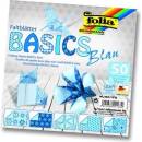 Folia 464/1010 Origami papír Basics 80 g/m2 10 x 10 cm 50 archů modrý