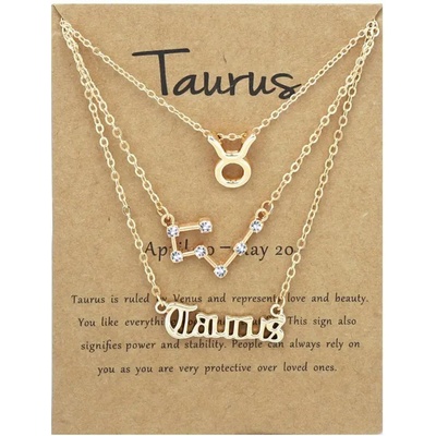 HARAHU Комплект колиета зодиакален знак - Телец kp38789 (38789)
