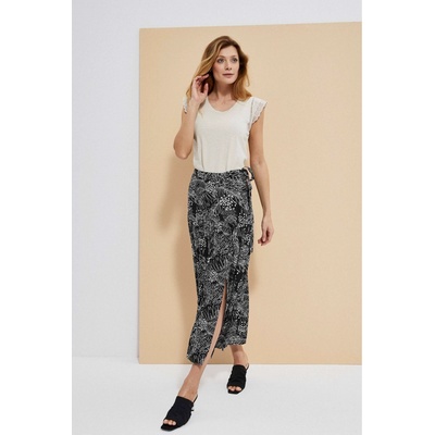 Moodo Бяло-черна дамска шарена пола Moodo Moodo | Cheren | ЖЕНИ | XS