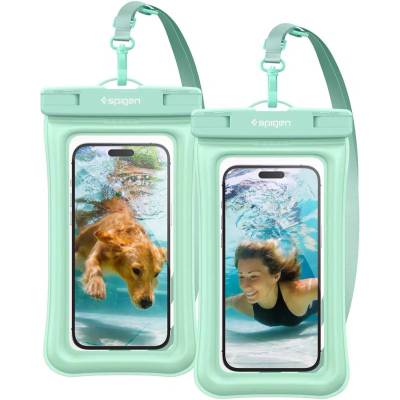 Spigen Aqua Shield WaterProof Floating Case A610 2 Pack mint
