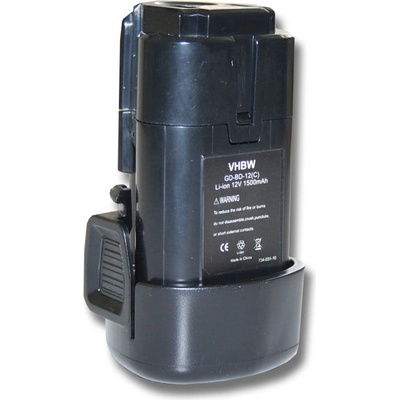 VHBW Батерия за Black & Decker LB12 / LBX12 / LBXR12, 12 V, 1.5 Ah (800105503)