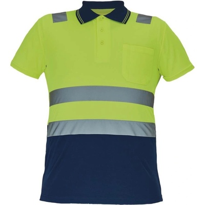 Cerva Cadiz pánská HI-VIS polokošile žlutá navy 3XL
