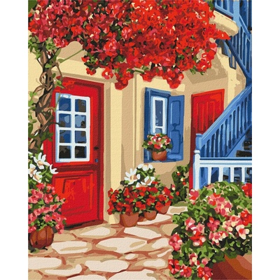 Ideyka Maľovanie podľa čísel Prechádzka ulicami 40 x 50 cm