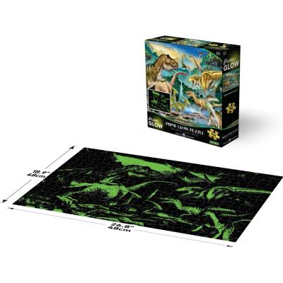 PRIME 3D Svítící puzzle Údolí dinosaurů 500 ks