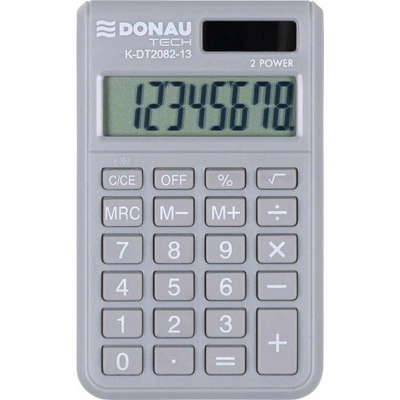 Donau-Tech Kalkulačka Donau Tech K-DT2082 vrecková sivá