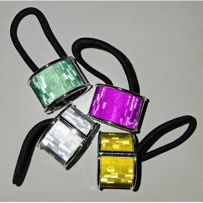 Gumička do vlasů se sponou Varianta: lesklé – Zboží Dáma