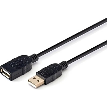 Image 1 of Manhattan Кабел Manhattan, USB Type A(м) към USB Type A(ж), 1.8m, черен