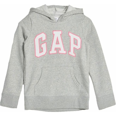 GAP Logo Hood sivá biela ružová