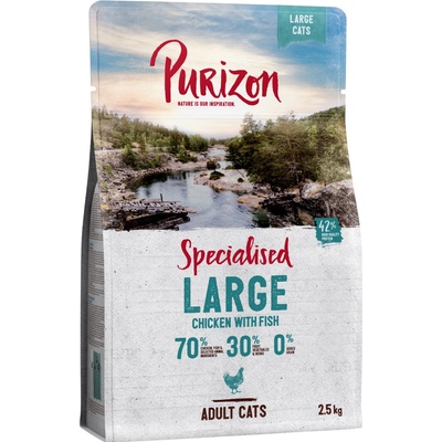 Purizon Large Adult kura & ryby bez obilnín 2,5 kg