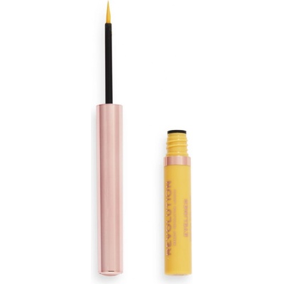 Makeup Revolution Neon Heat tekuté linky na oči Lemon Yellow 2,4 ml