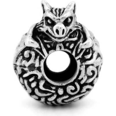 Stoper Chrlič Netopýr - Black Raven Beads Ag 925/1000, 2,5 g