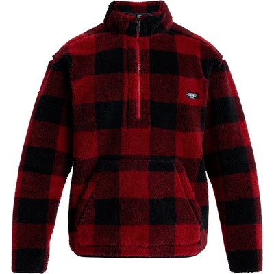 Quiksilver Мъжки поларен пуловер Quiksilver Mercury Woodlands Sherpa Fleece jumper - Woodlands / Biking Red (005-6198-0112)