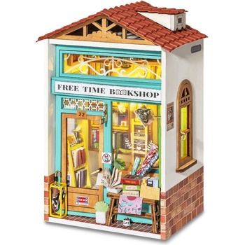 Robotime miniatúra domčeka Kníhkupectvo Free Time