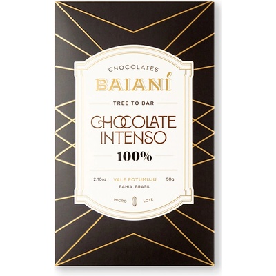Baianí Chocolates 100% hořká čokoláda Vale Potumuju 58 g
