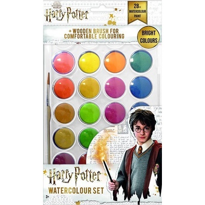 Harry Potter vodové farby, 28 farieb a štetec