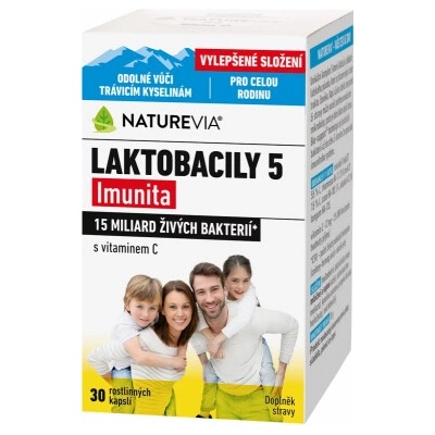 NatureVia Laktobacily 5 Imunita 30 kapsúl