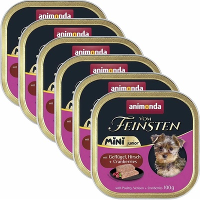 Animonda Vom Feinsten mini junior drůbež a jelen 6 x 100 g