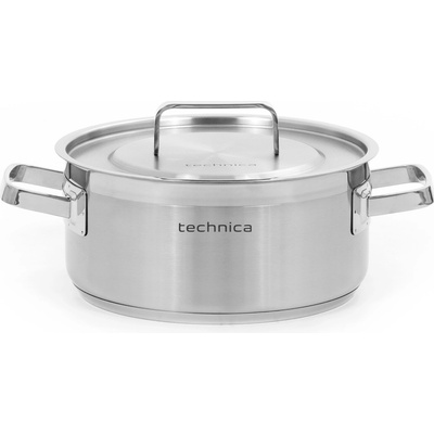 TECHNICA Hrnec nízký 5 l 240 mm z nerezové oceli s pokličkou Platinum Line