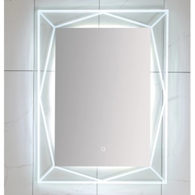 Inter Ceramic Огледало за баня с вградено LED осветление Врана, 60x80 см, с три вида светлина