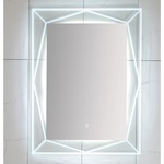 Inter Ceramic Огледало за баня с вградено LED осветление Врана, 60x80 см, с три вида светлина