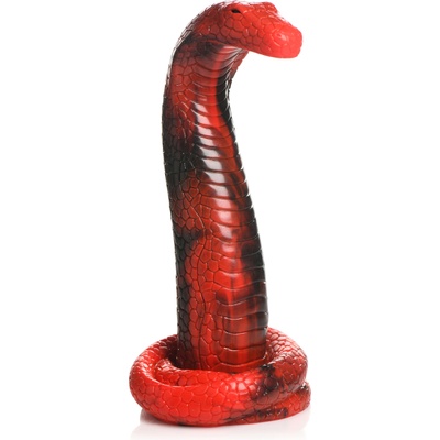 Creature Cocks King Cobra Silicone Dildo Red