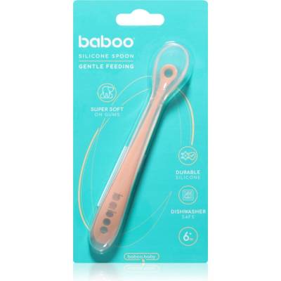 Baboo Silicone Spoon lžička Peachy Keen