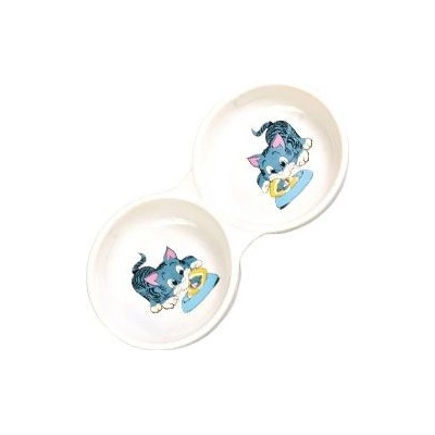 Trixie miska keramická pro kočky dvojmiska 2 x 150 ml 11 cm