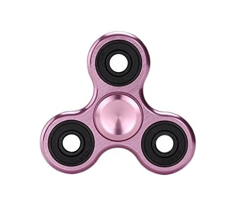 Fidget spinner KOVOVÝ růžový