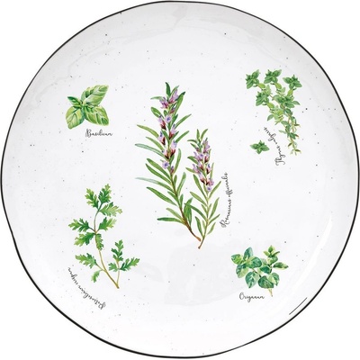 Easy Life Porcelánový jídelní talíř Herbarium 26 cm