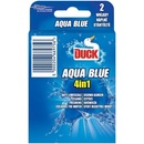 Duck Aqua Blue Efekt modré vody 3v1 WC závěsný čistič náhradní náplň 2 x 40 g