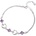 Silenti Jewelry Сребърна гривна "Олицетворение" - Лилав