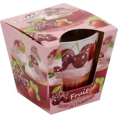 Bartek Candles Fruit muffins Cherry & Strawberry 115 g