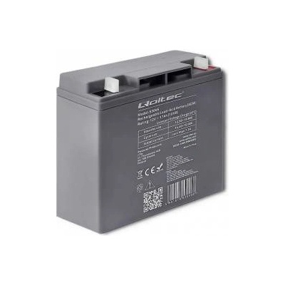 Qoltec Battery AGM Qoltec | 12V | 17Ah | MAX. 255A