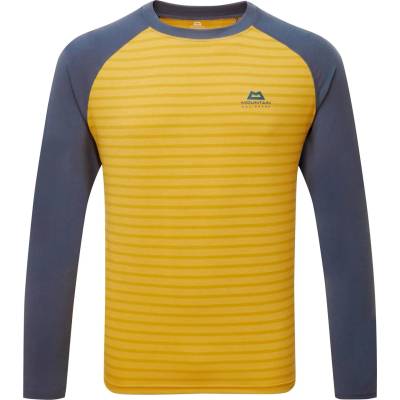 Mountain Equipment Мъжка блуза с дълъг ръкав Mountain Equipment Redline L/S Tee Longsleeve - Acid Stripe / Denim (216-3829-0111)