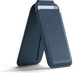 Satechi Vegan-Leather Magnetic Wallet Stand (iPhone 12/13/14/15 all models) - Dark Blue (ST-VLWB) - pic
