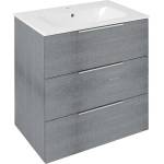SAPHO Cirasa - Шкаф за мивка 70x75x46 см, 3 чекмеджета, сребрист дъб CR731-1111 (CR731-1111)