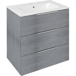 SAPHO Cirasa - Шкаф за мивка 70x75x46 см, 3 чекмеджета, сребрист дъб CR731-1111 (CR731-1111)