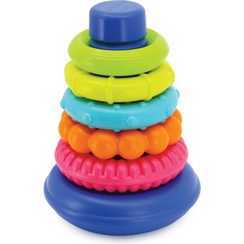 Infantino Пирамида с рингове за подреждане Infantino - Синя (IN315212)