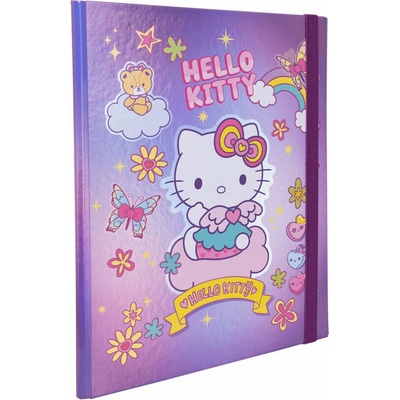 Patio desky na sešity A4 s širokou gumou Hello Kitty vzor 2