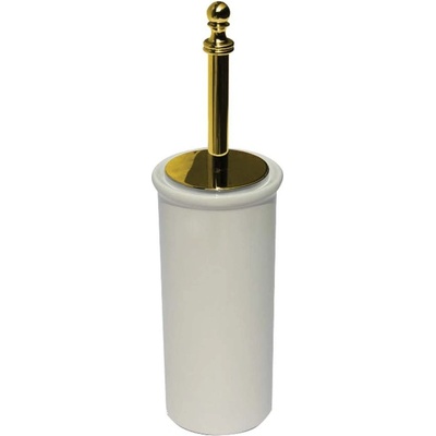 Sapho PERLA WC štětka na postavení, keramika, zlato, PE1205