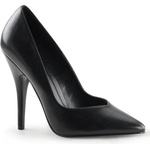 Pleaser USA Pleaser Seduce-420V Blk Faux Leather 37
