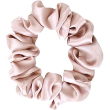 MURU Úzká Hedvábná Scrunchie Gumička - Růžová